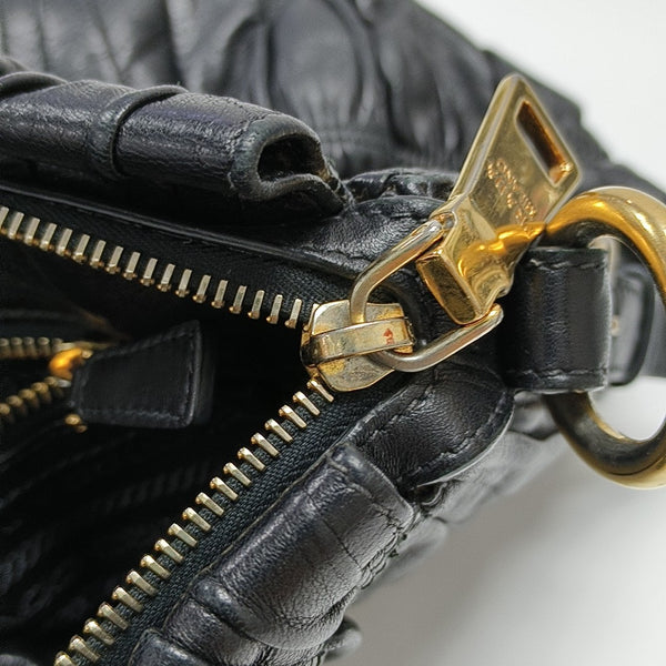 Gaufre Quilted Lambskin Black