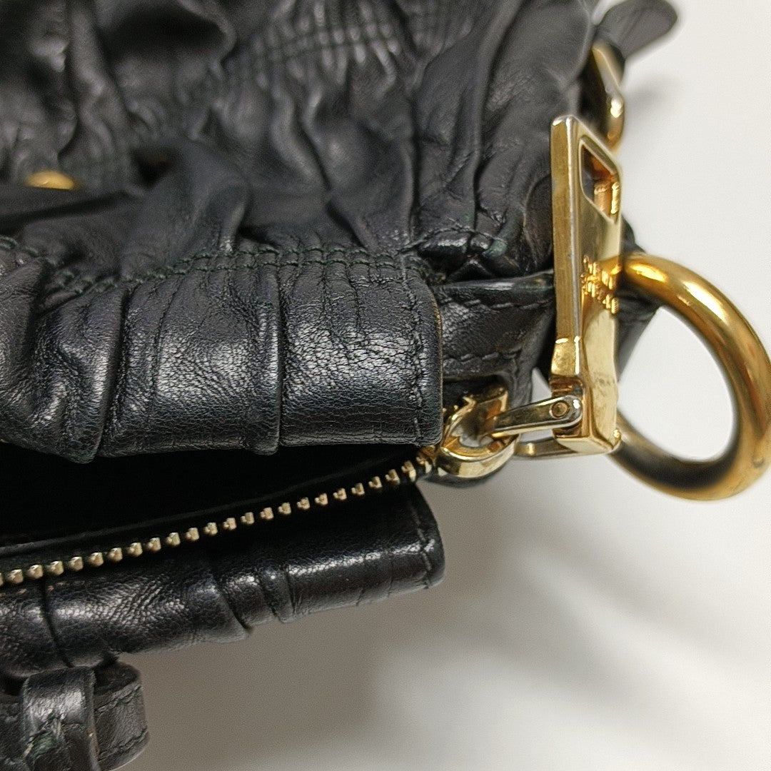 Gaufre Quilted Lambskin Black