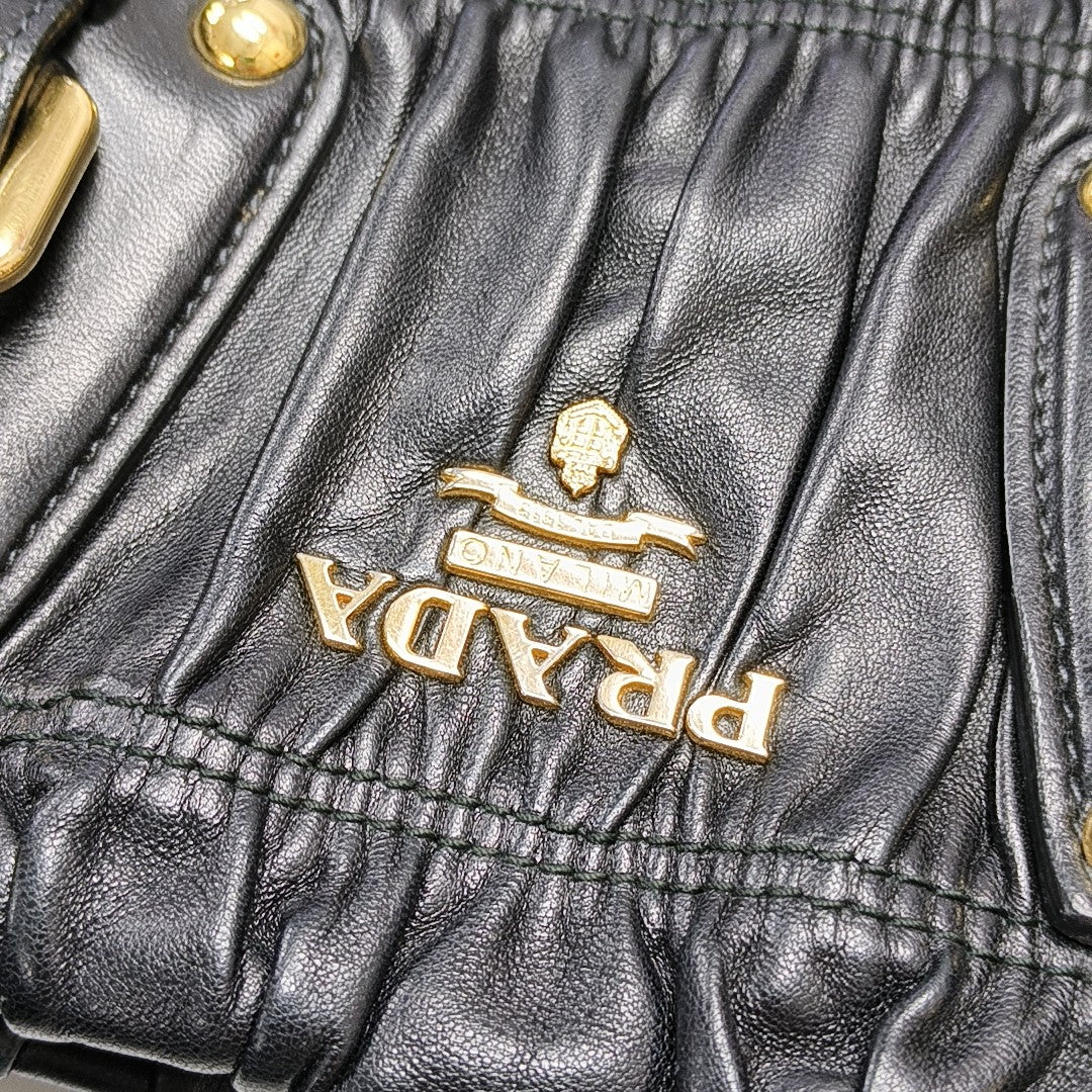 Gaufre Quilted Lambskin Black