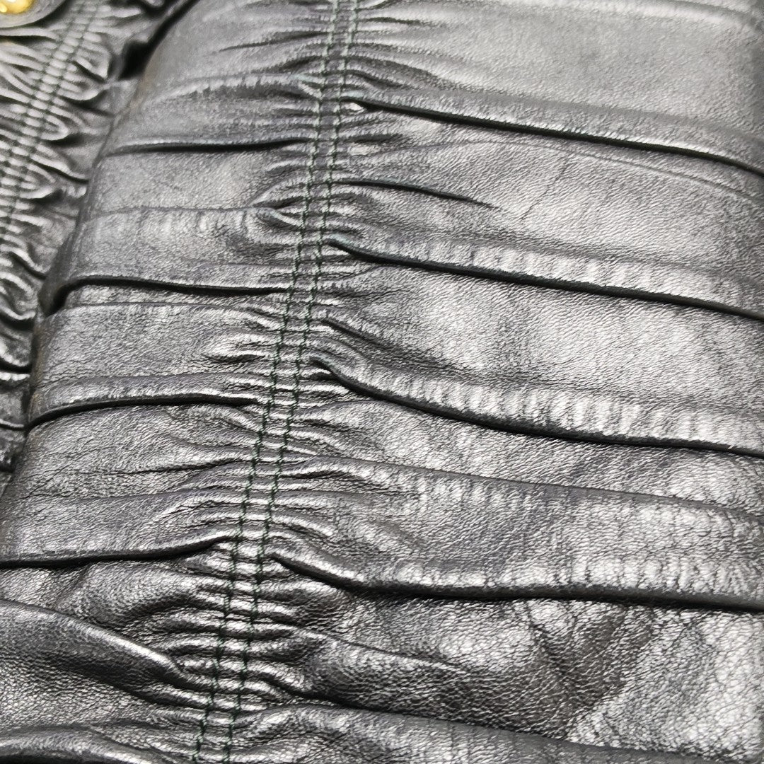 Gaufre Quilted Lambskin Black