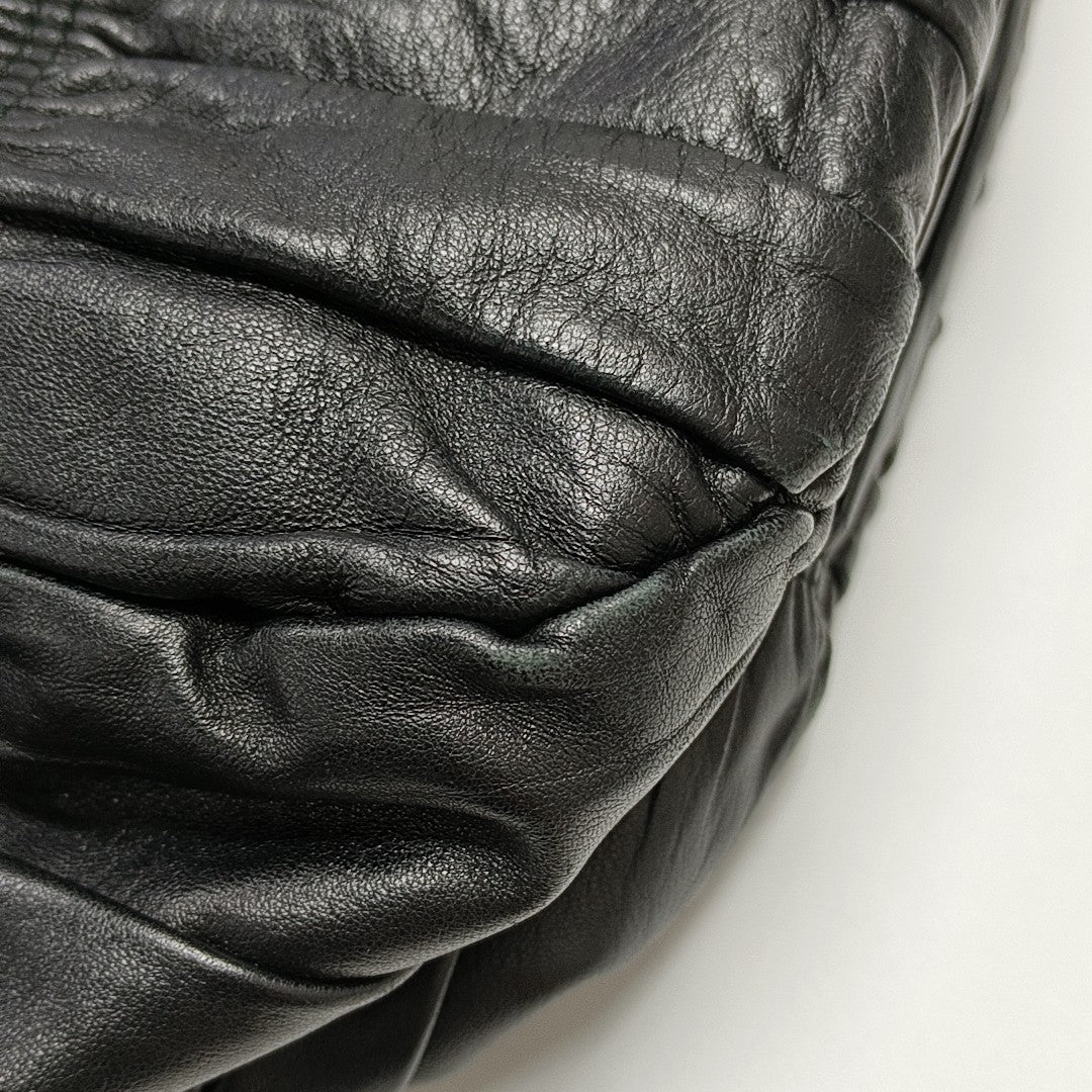 Gaufre Quilted Lambskin Black