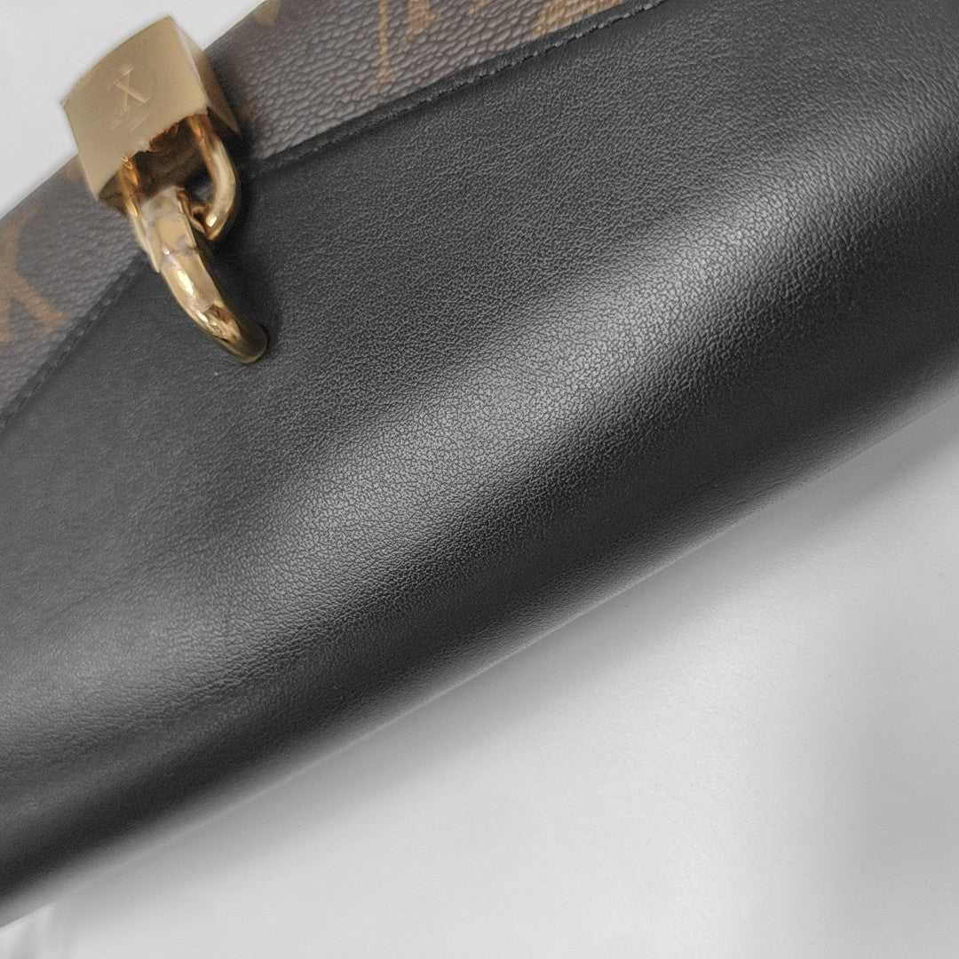 Coated Canvas Shoulder Bag Brown