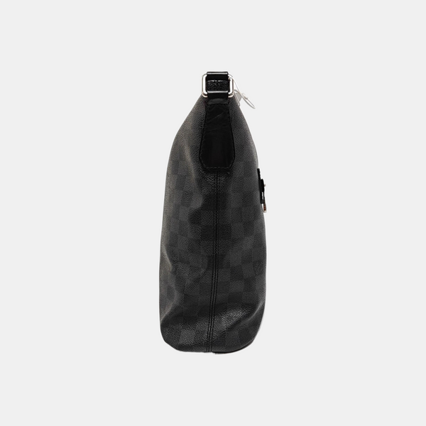 Damier Graphite Coated Canvas Shoulder Bag Black