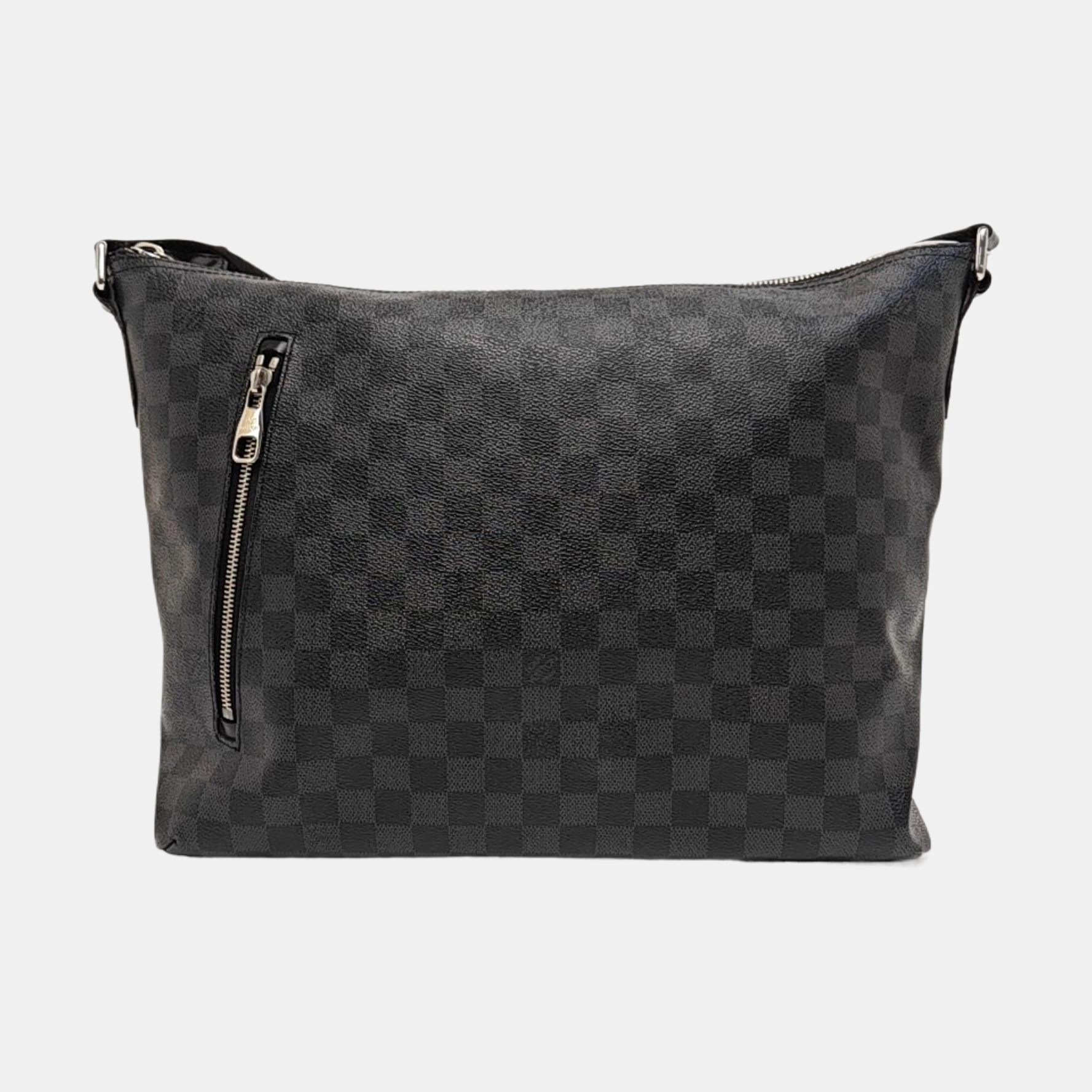 Damier Graphite Coated Canvas Shoulder Bag Black