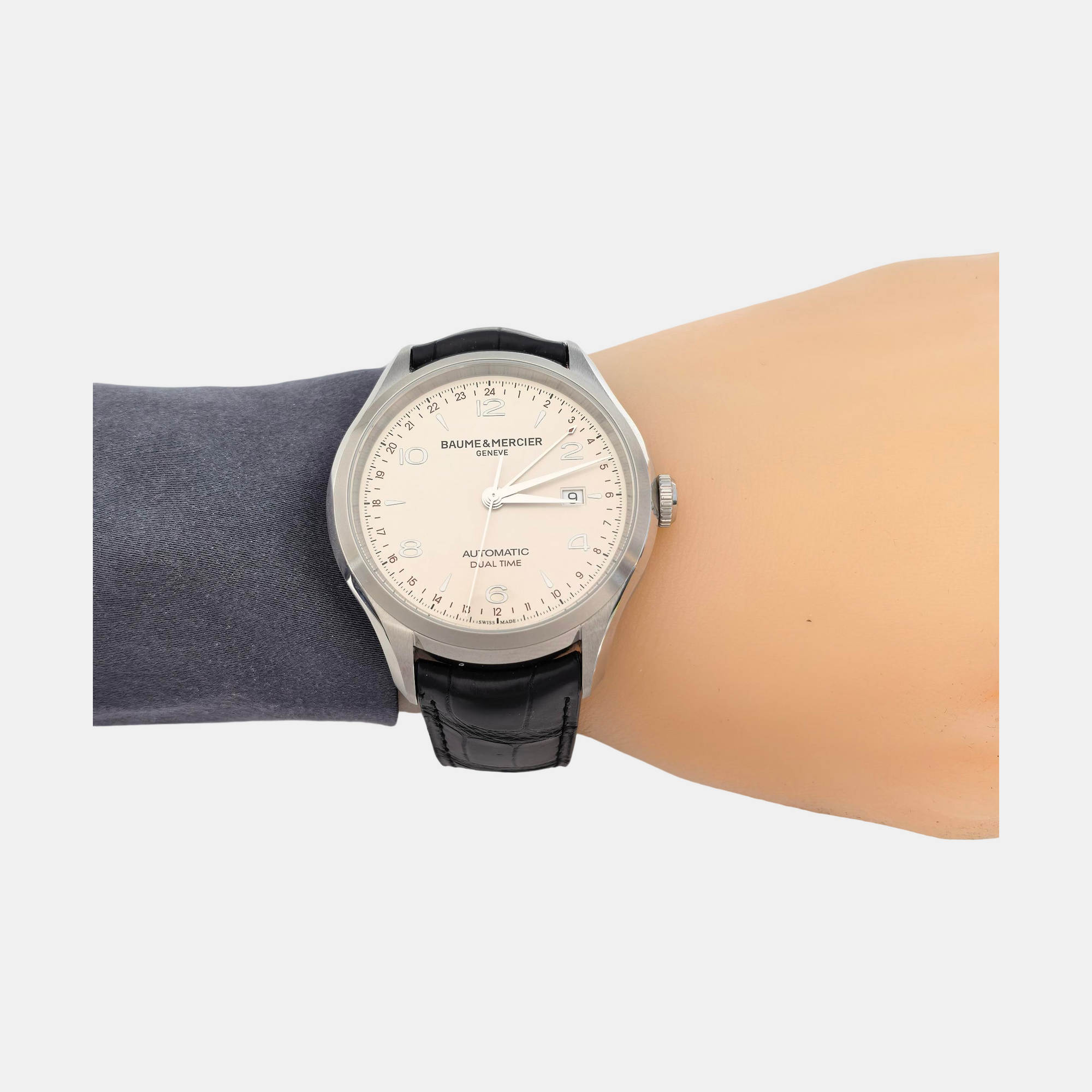 Clifton 43mm Silver Automatic Watch