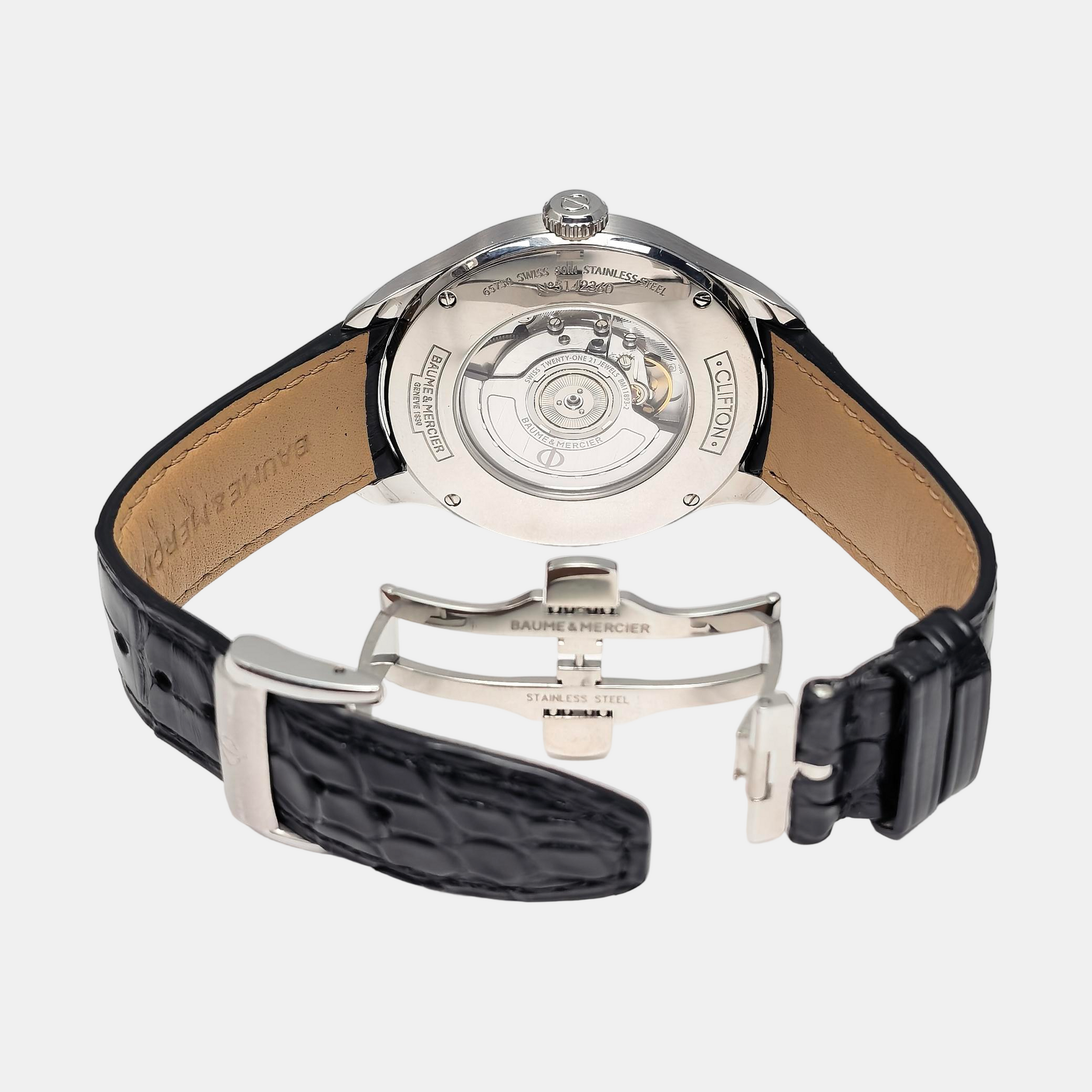 Clifton 43mm Silver Automatic Watch