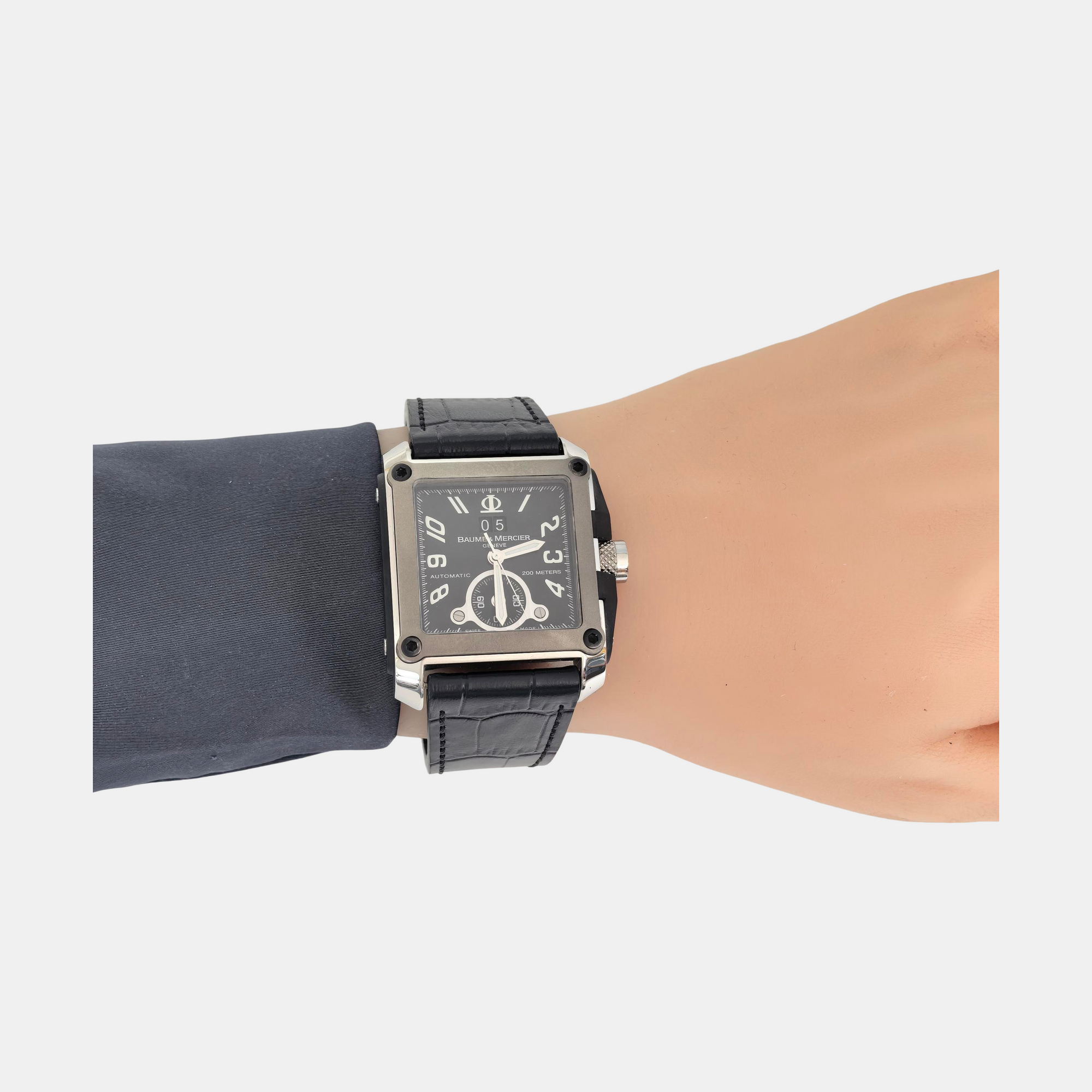 Hampton 37.6mm Black Automatic Watch