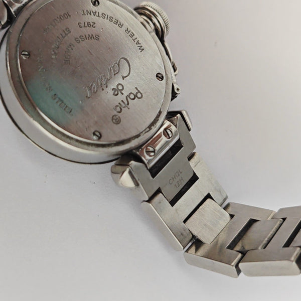 PASHA DE CARTIER 27mm Silver Quartz Watch