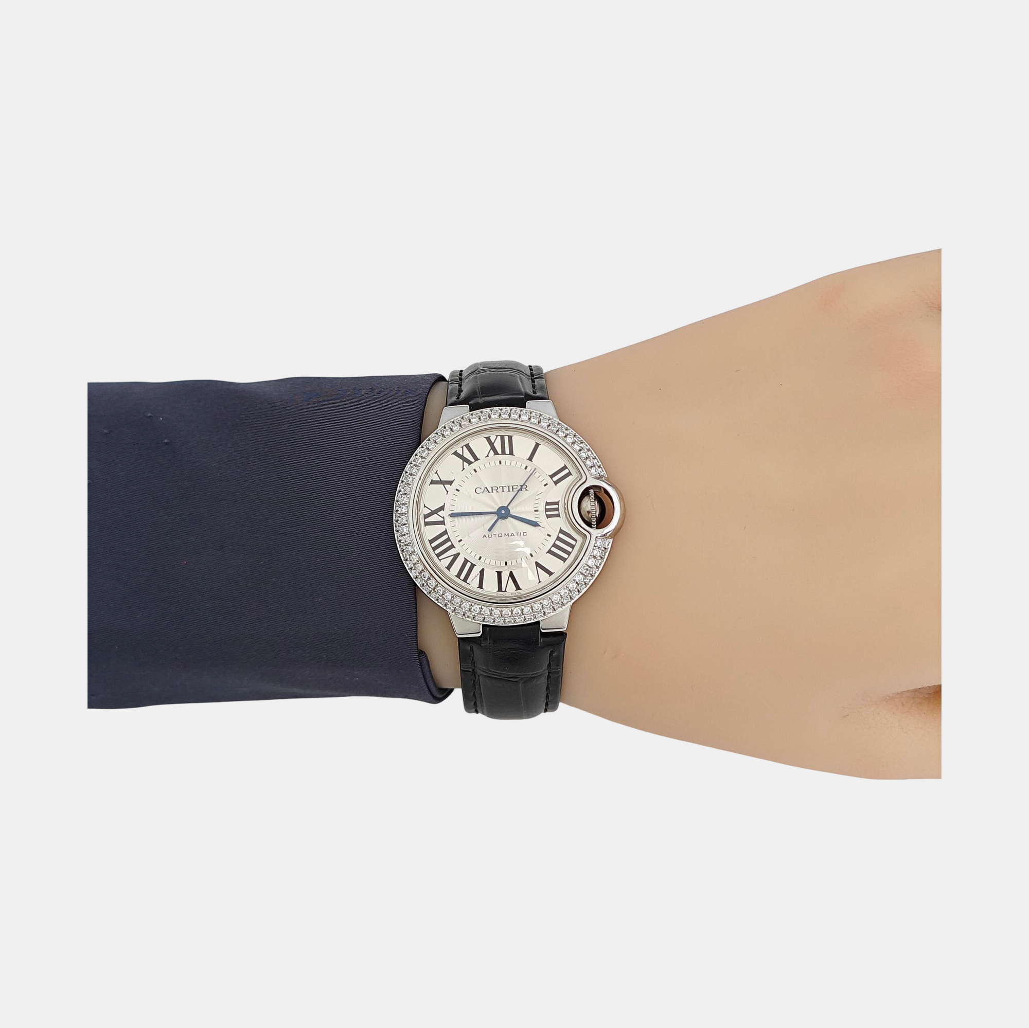 Ballon Bleu de Cartier 33mm Silver Automatic Watch