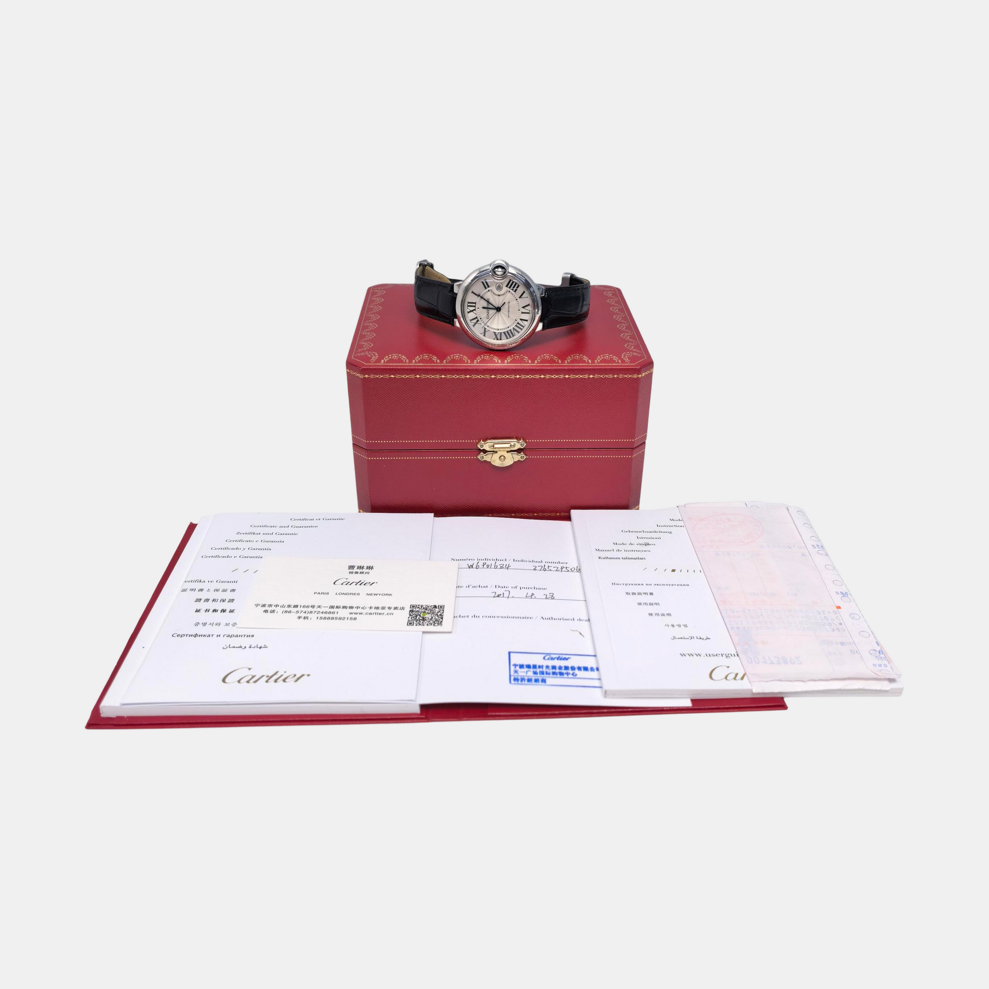 Ballon Bleu de Cartier 42mm Silver Automatic Watch