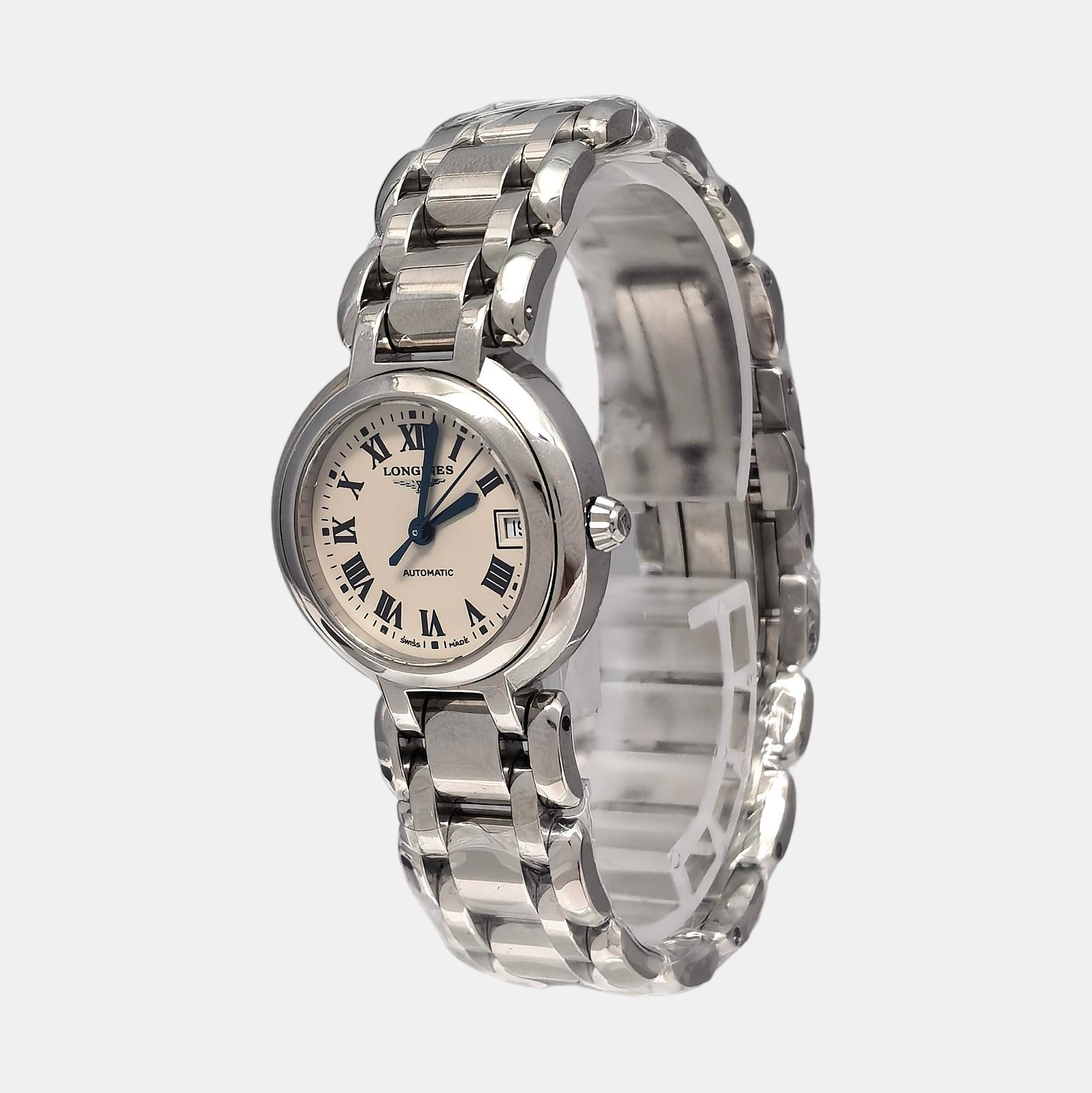 PrimaLuna 26.5mm White/Silver Automatic Watch