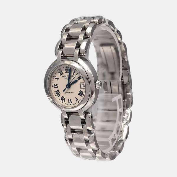 PrimaLuna 26.5mm White/Silver Automatic Watch
