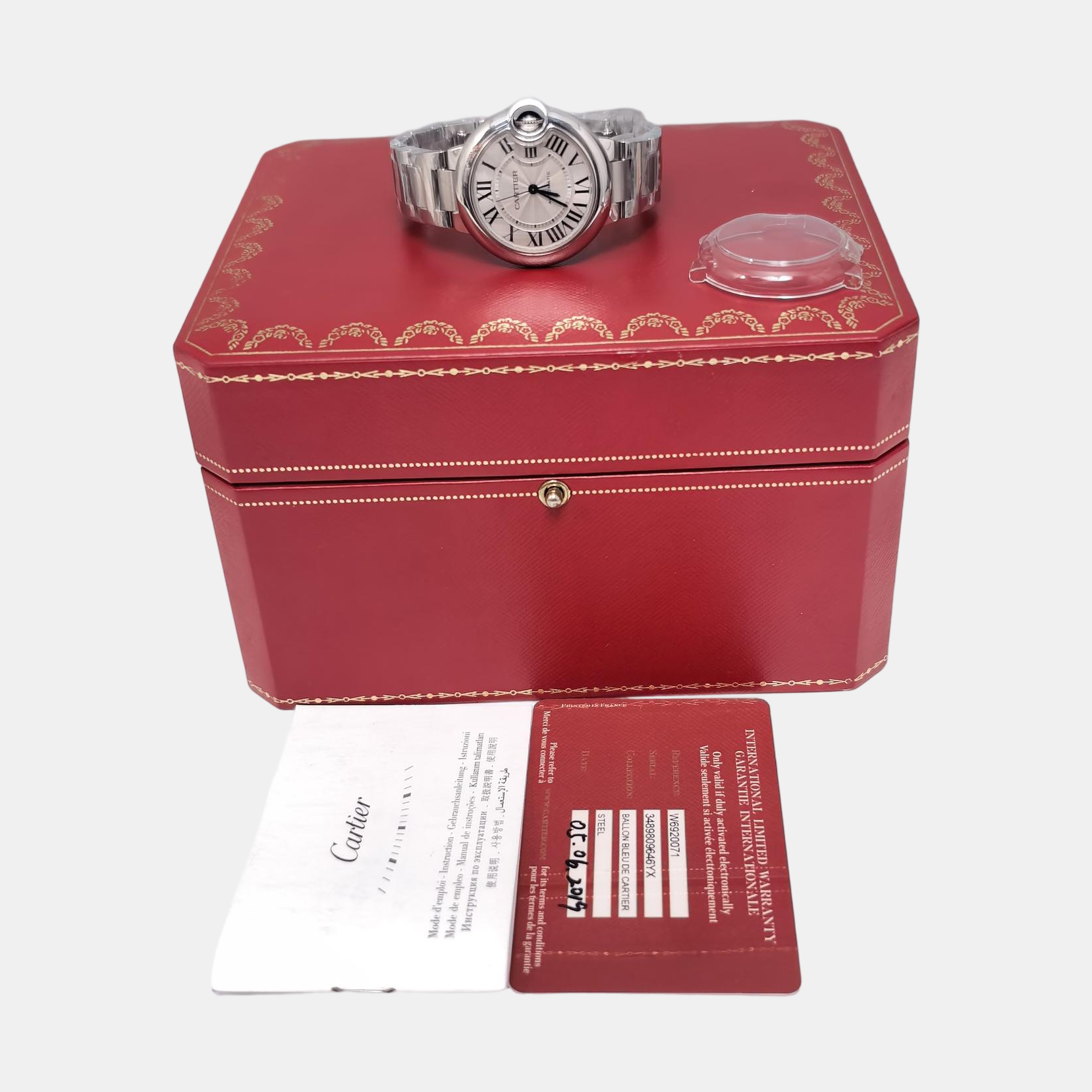 Ballon Bleu de Cartier 33mm White/Silver Automatic Watch