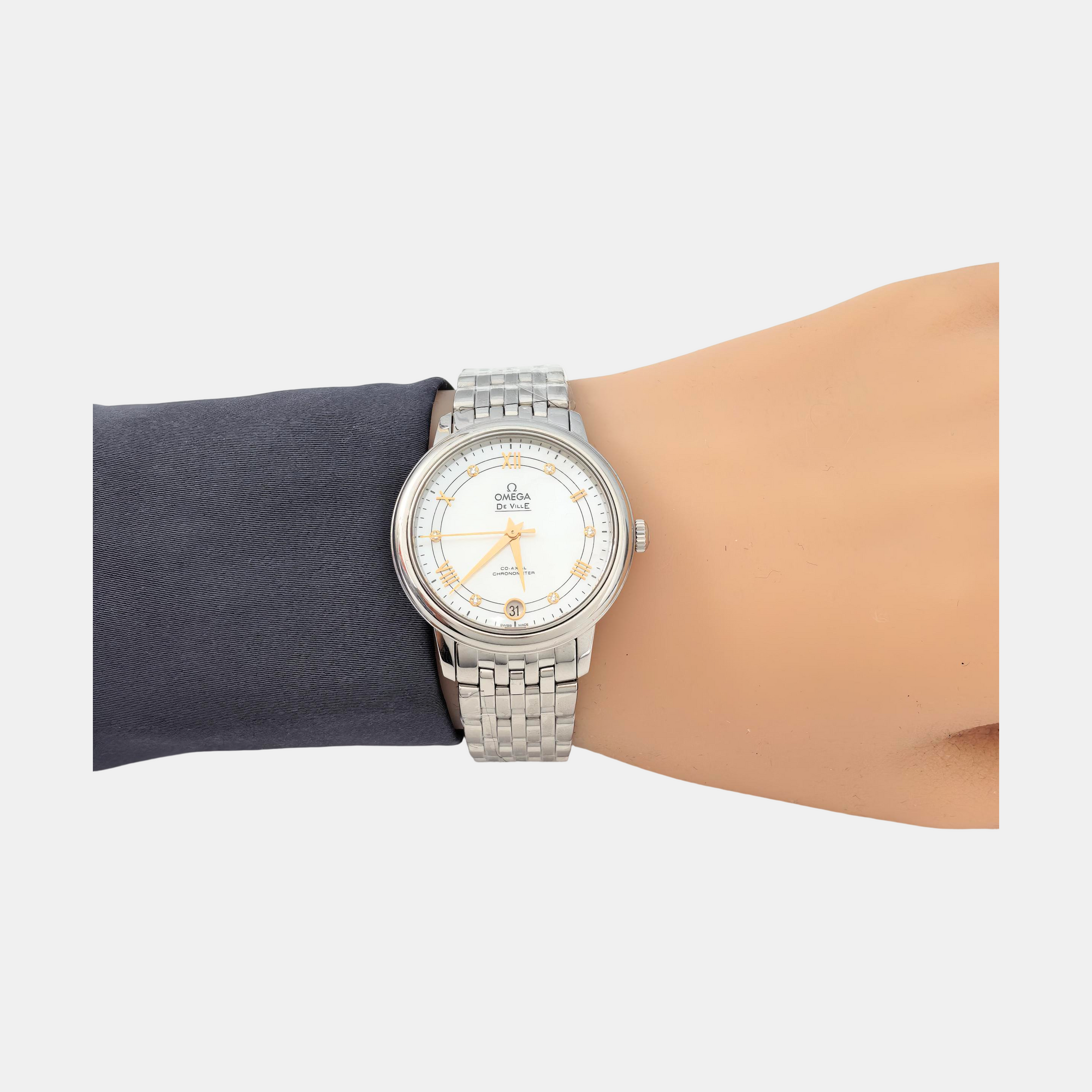 De Ville 32.7mm White Automatic Watch