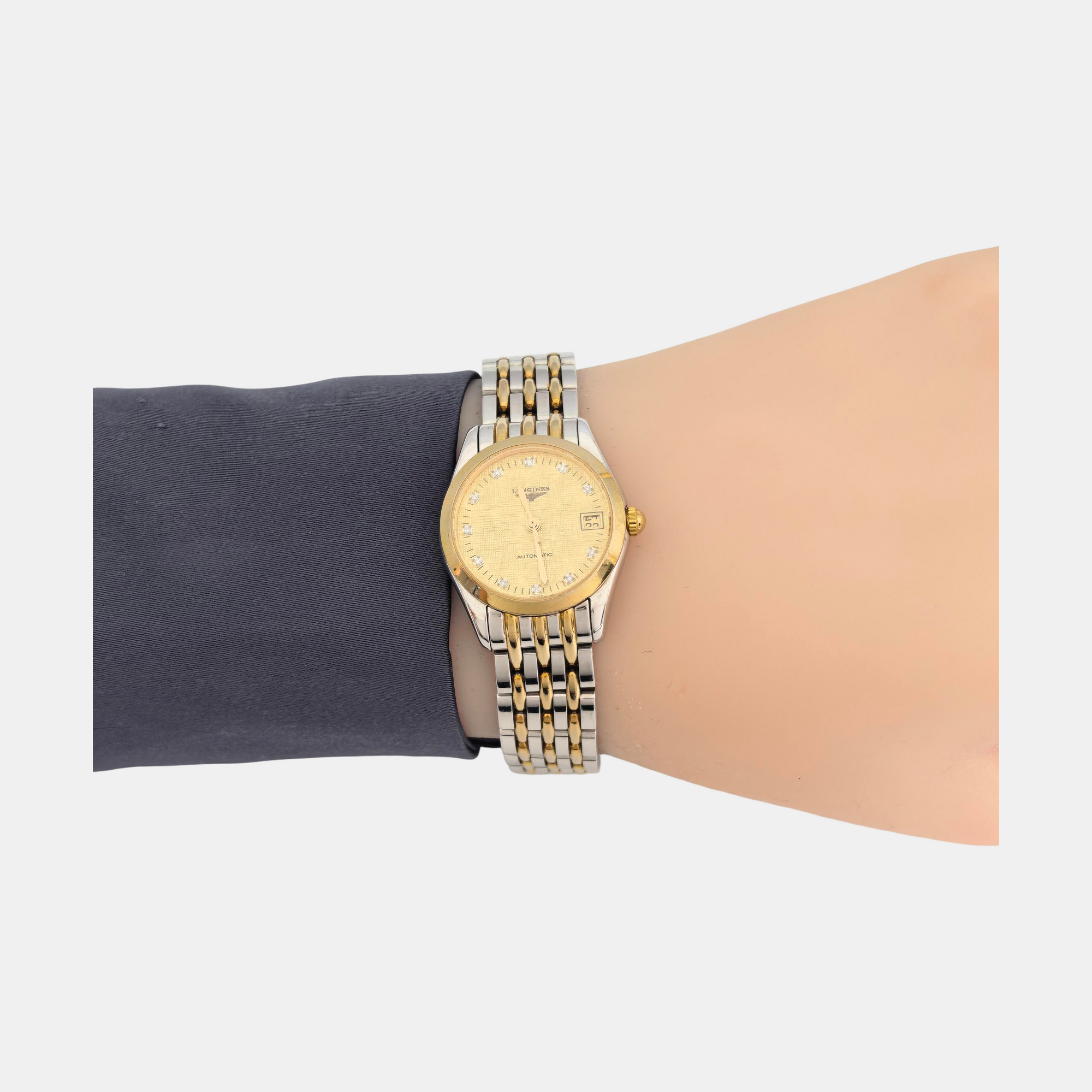 Elegant Collection 25mm Gold Automatic Watch