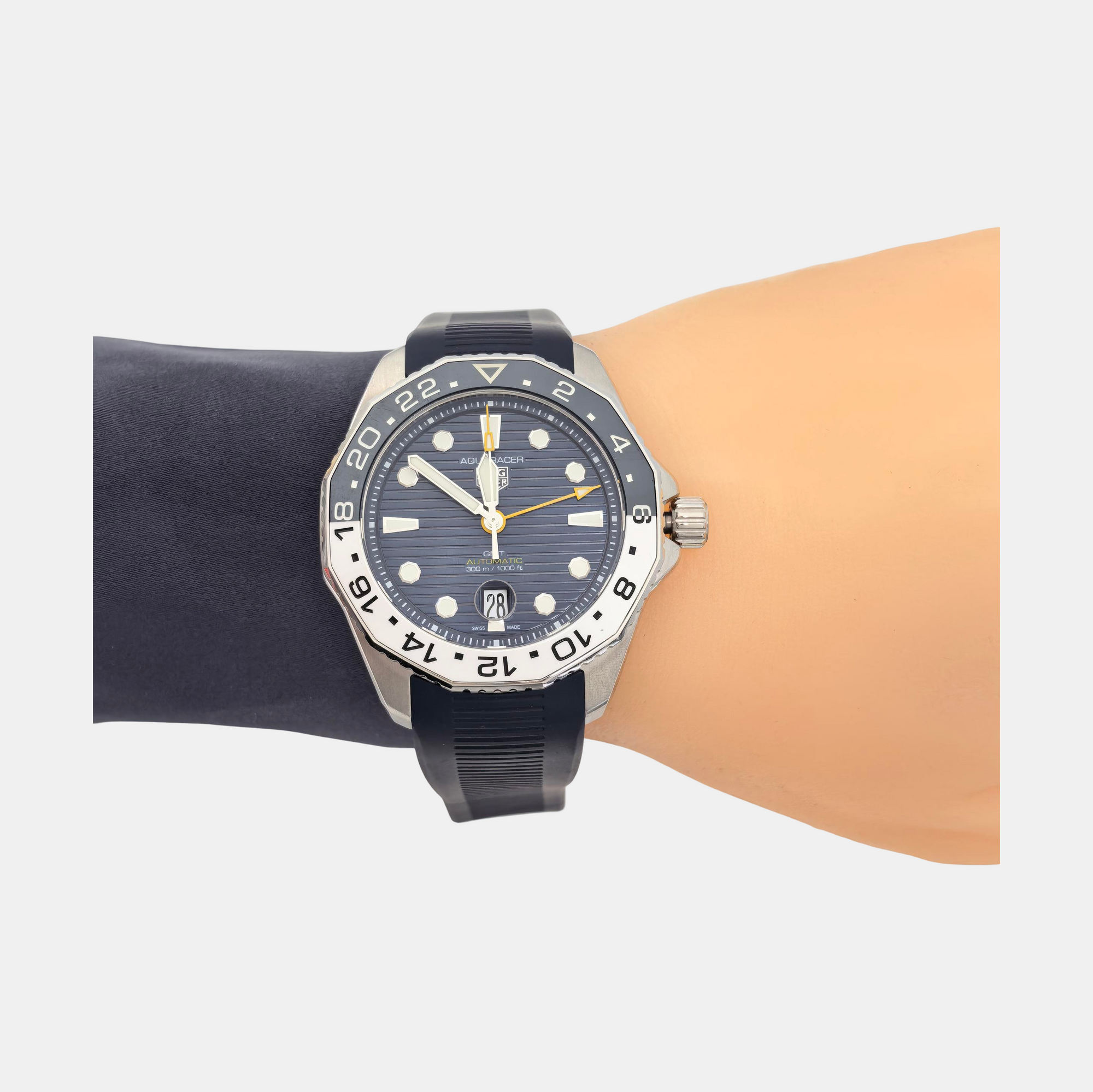 Aquaracer 43mm Navy Blue Automatic Watch