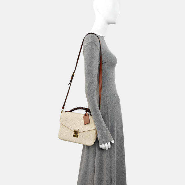 MÉTIS MM Monogram Calfskin White