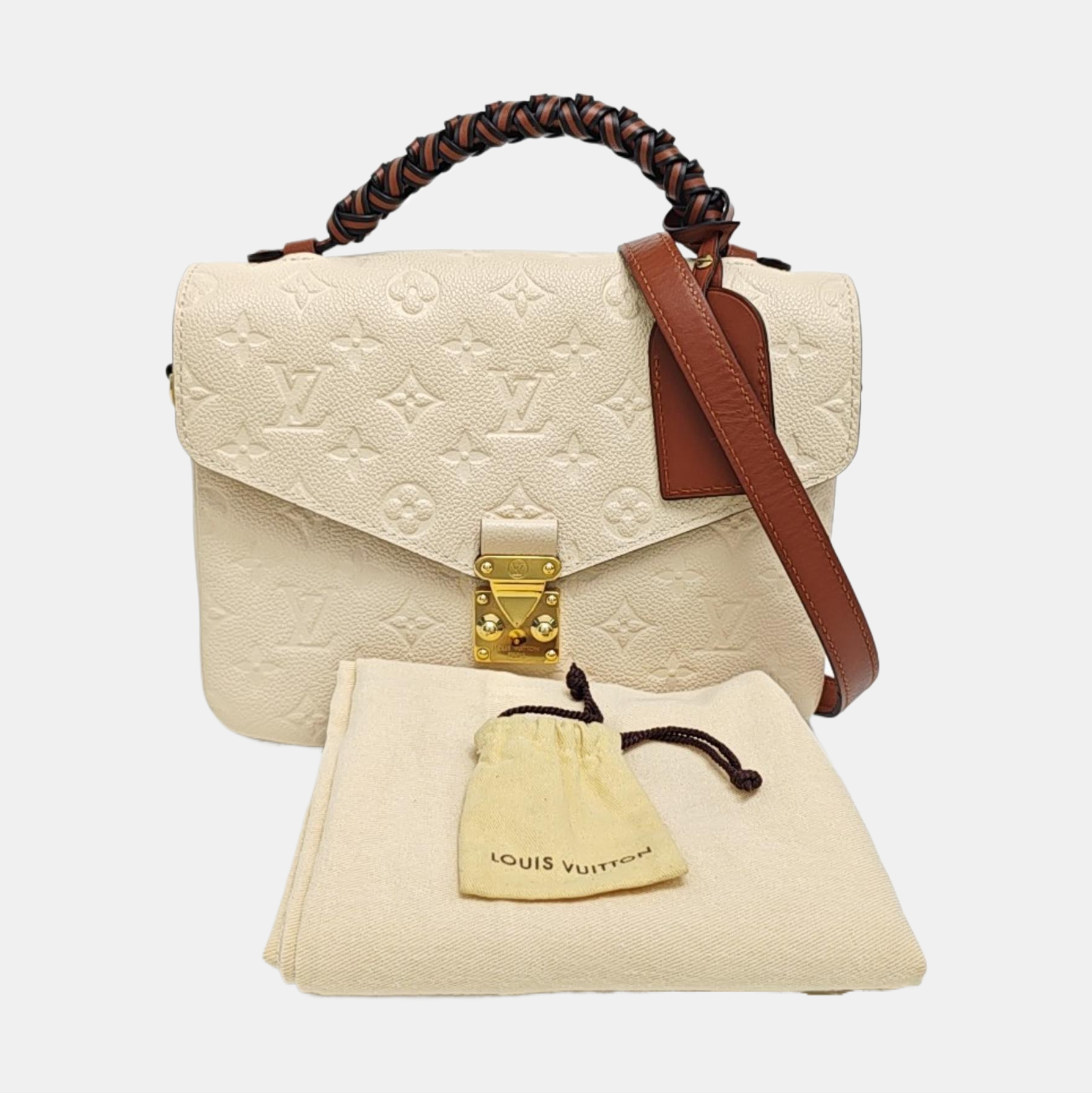 MÉTIS MM Monogram Calfskin White
