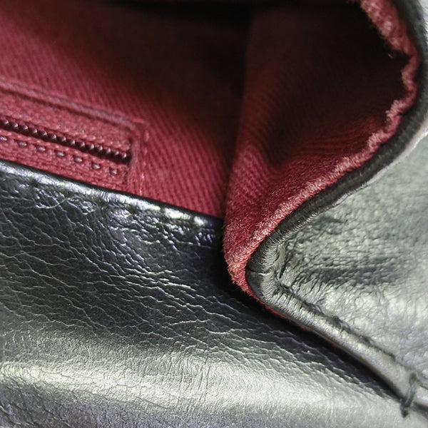 Quilted Calfskin Shoulder Bag Black