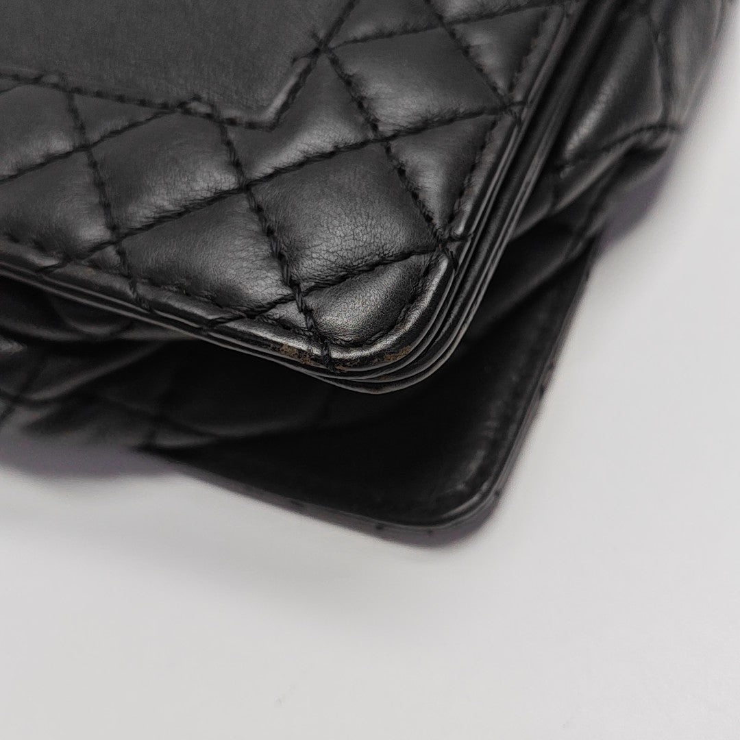 BOY CHANEL Large Quilted Calfskin Black