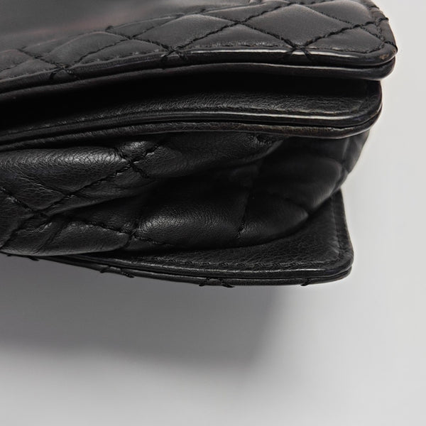BOY CHANEL Large Quilted Calfskin Black