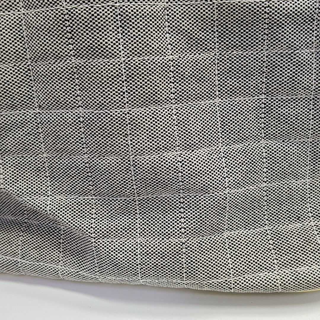 DEAUVILLE Small Quilted Canvas Beige