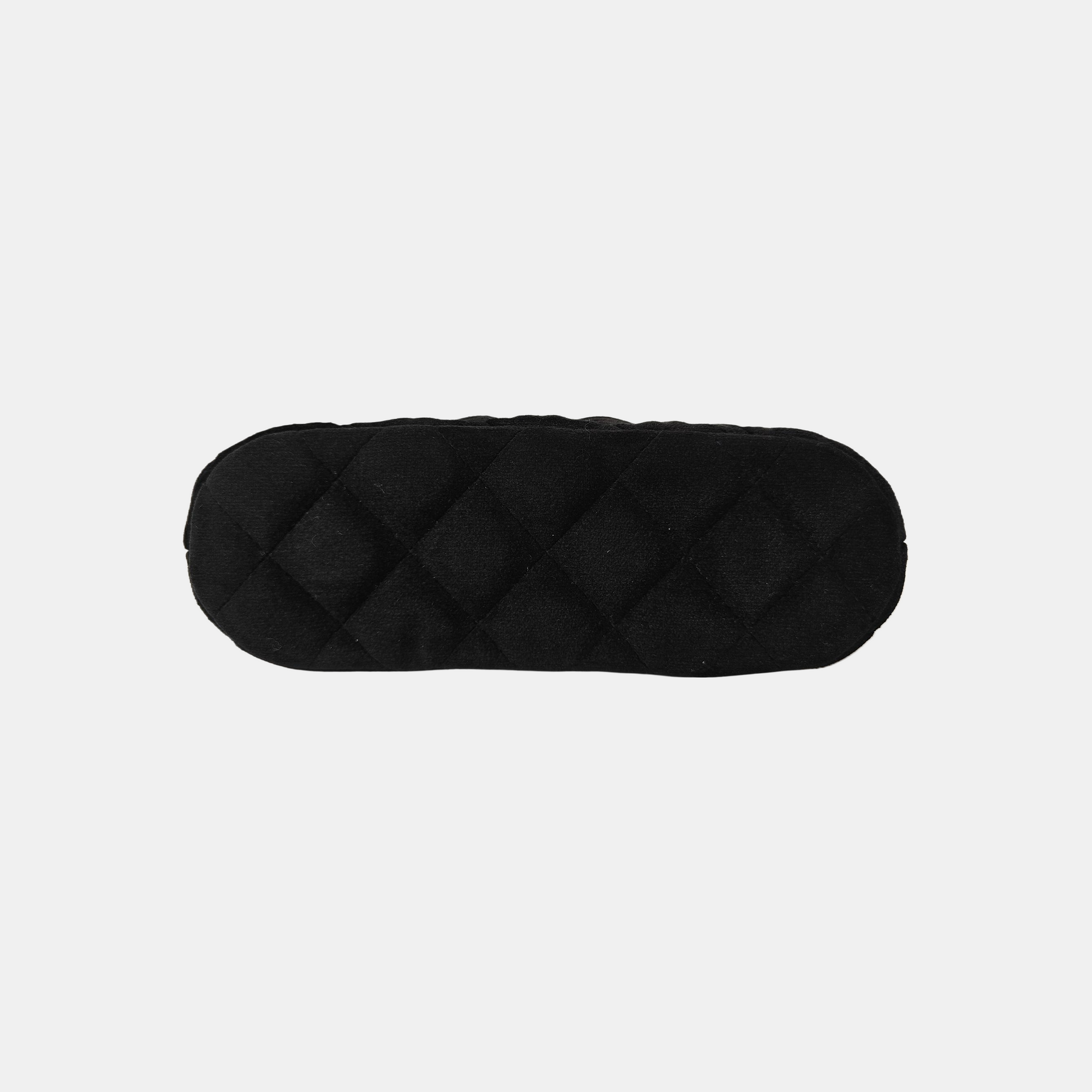 Quilted Velvet Shoulder Bag Black