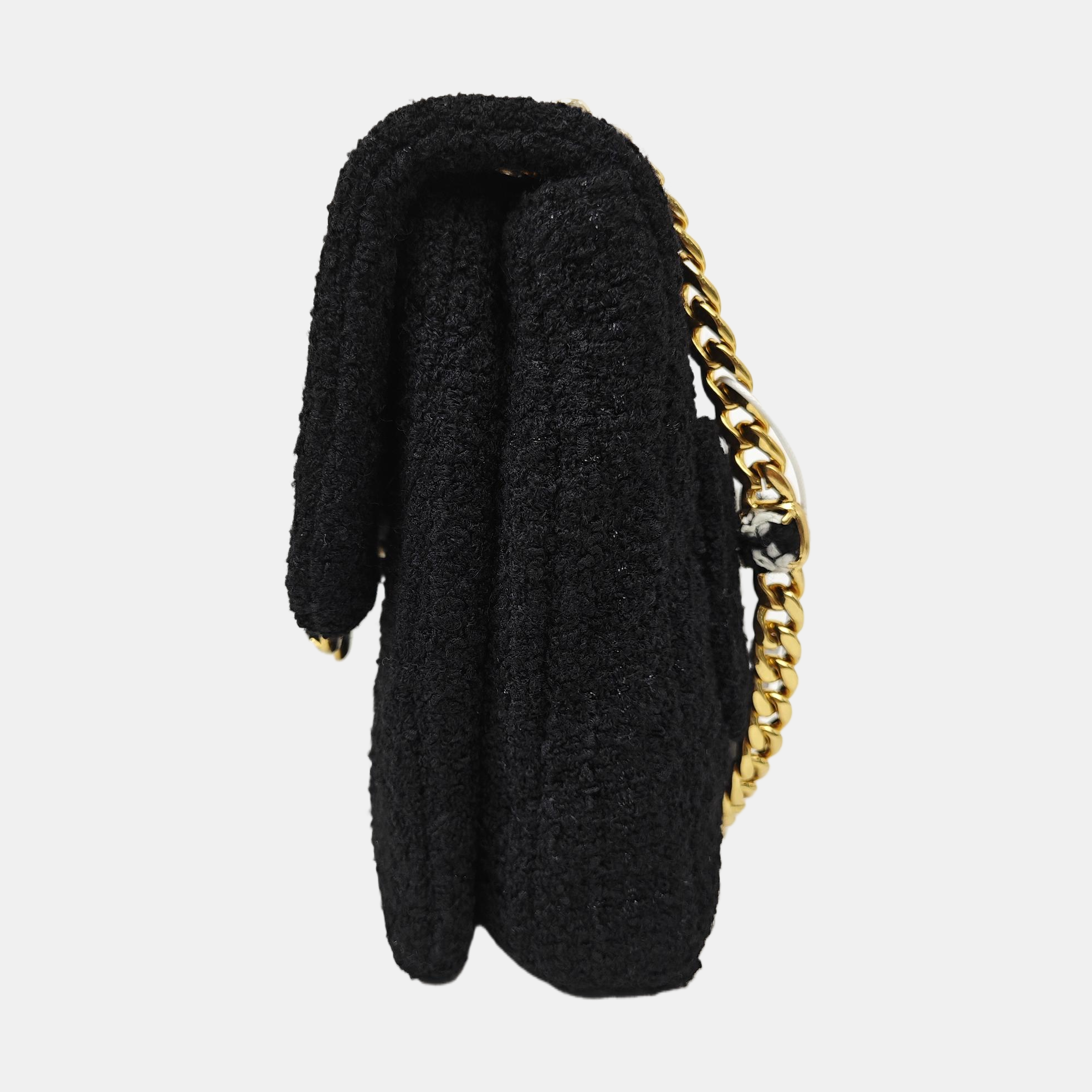 Fabric Shoulder Bag Black