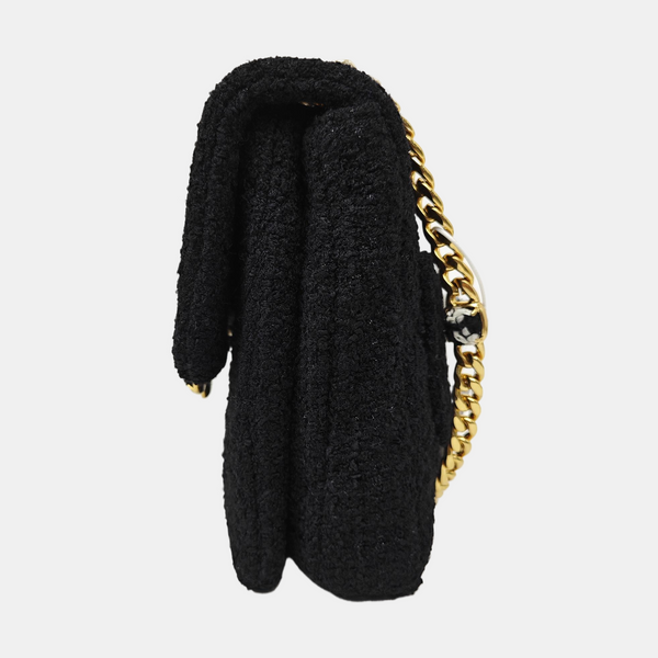 Fabric Shoulder Bag Black