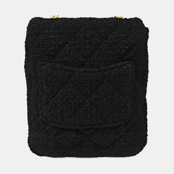 Fabric Shoulder Bag Black