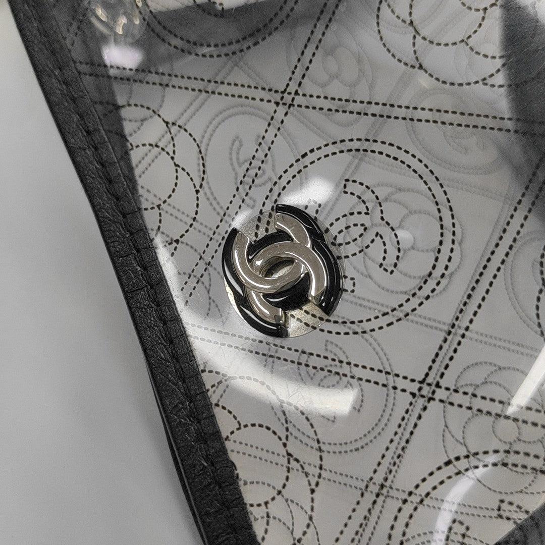 Quilted Special Material Bucket Bag Clear
