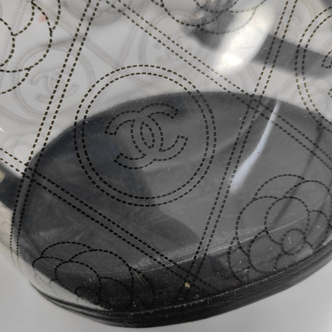 Quilted Special Material Bucket Bag Clear