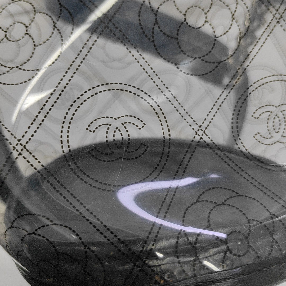 Quilted Special Material Bucket Bag Clear