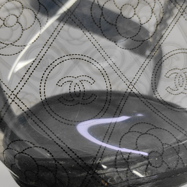 Quilted Special Material Bucket Bag Clear