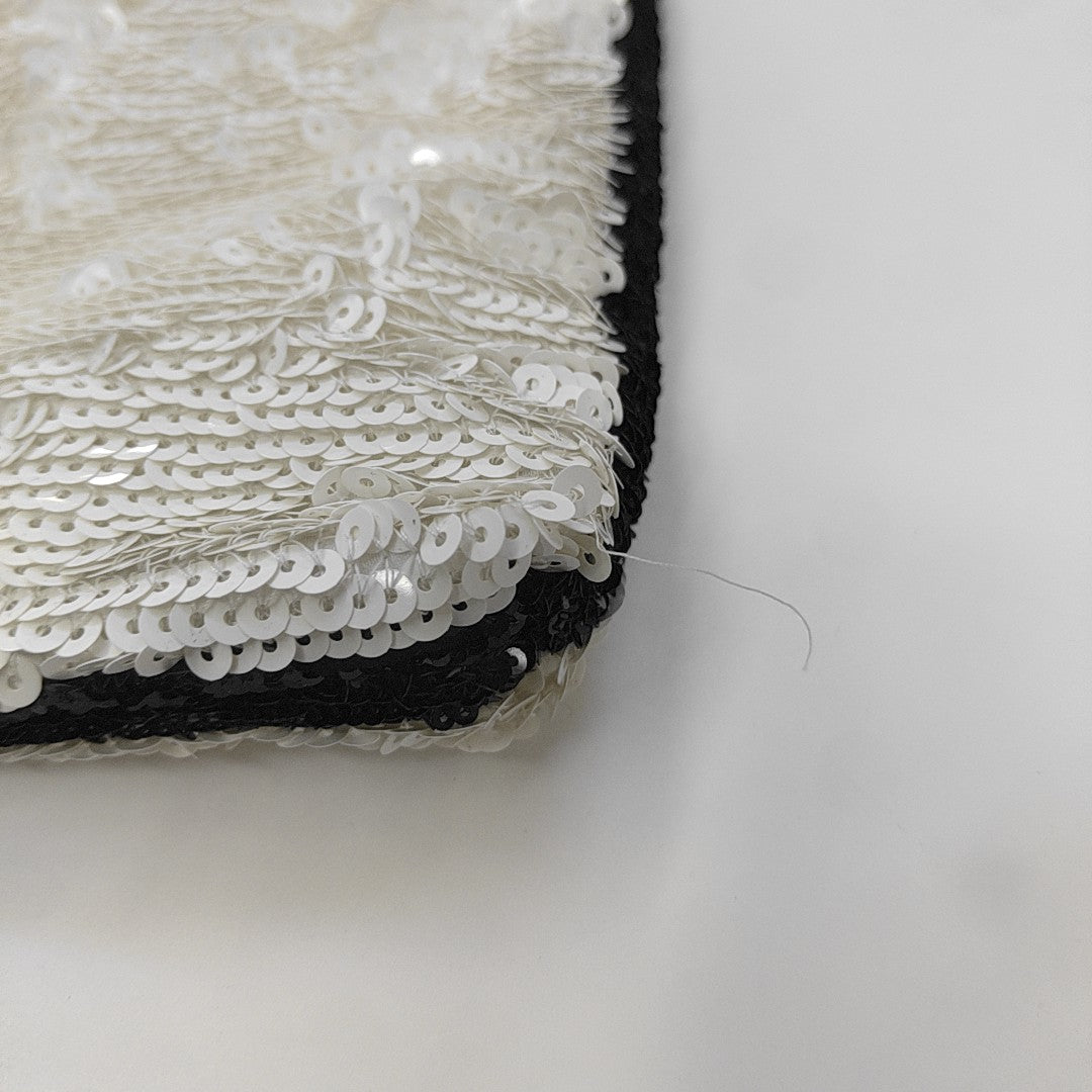 Sequins Shoulder Bag White