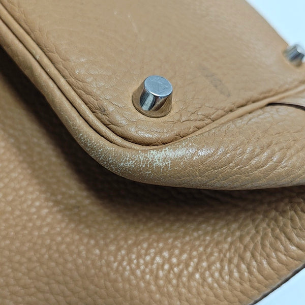 Authenticated pre-owned  Picotin Lock 18 Clemence Beige - Top Handle Bag at Looply