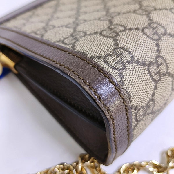 Authenticated pre-owned  Ophidia Small Monogram Coated Canvas Beige - Crossbody Bag at Looply
