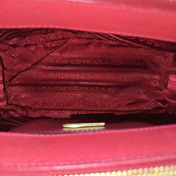 Galleria Super Mini Saffiano Calfskin Red