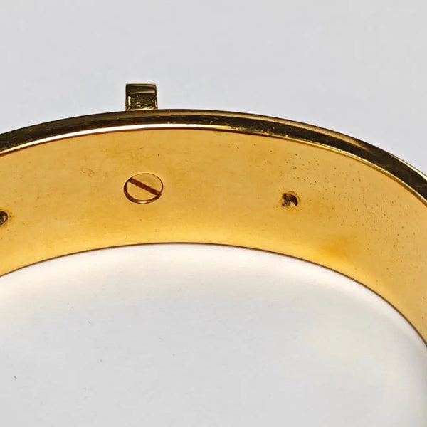 Authenticated pre-owned  Kelly Gold-tone Metal Bracelet - Bracelet at Looply