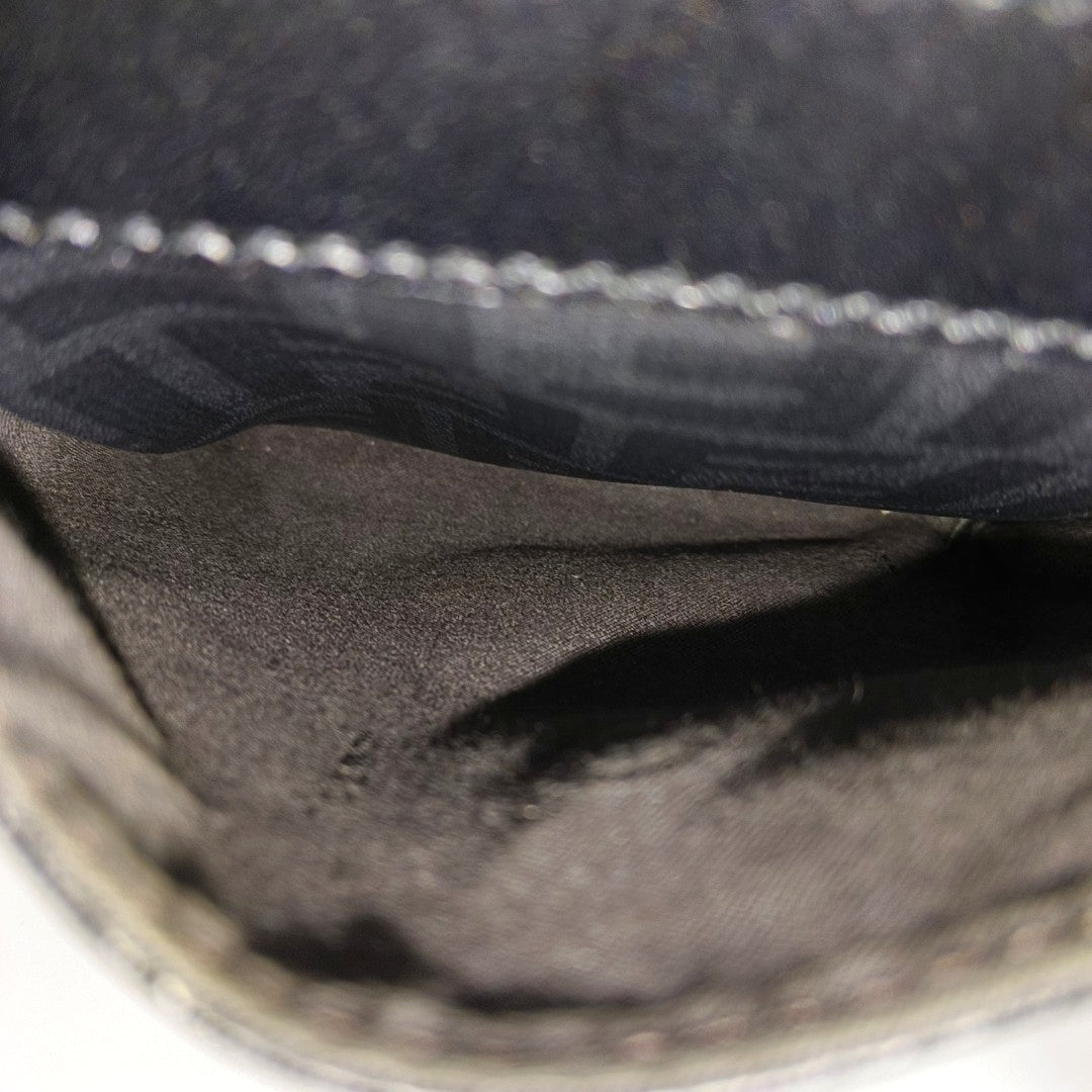 Coated Canvas Belt Bag Black