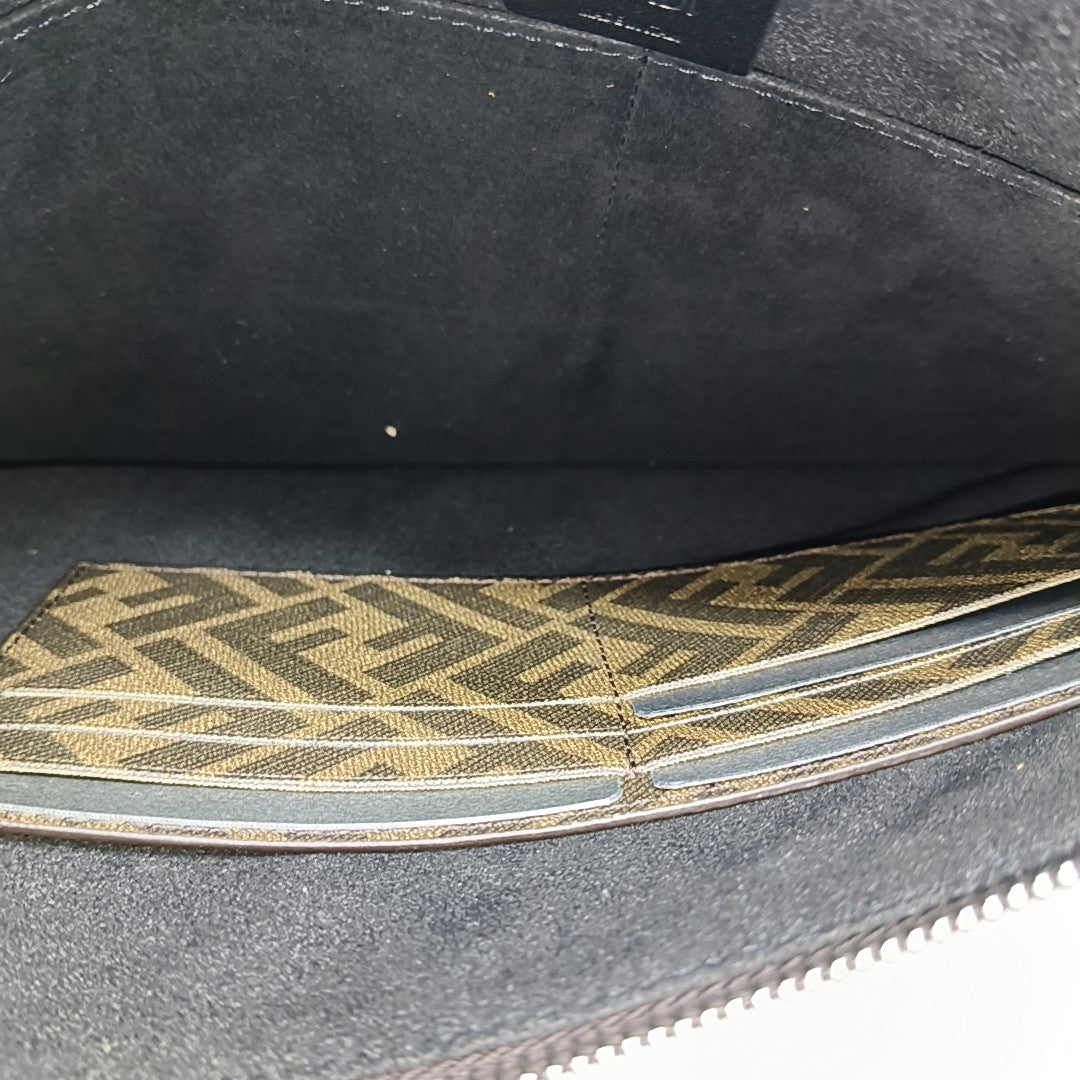 Bolso de lona marrón