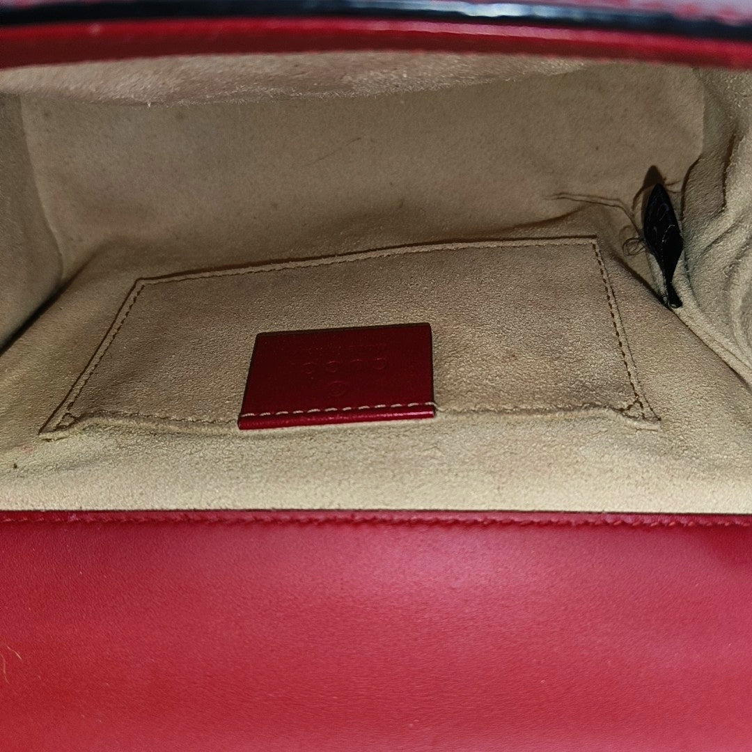 Authenticated pre-owned  Padlock Small Monogram Calfskin Red - Shoulder Bag at Looply