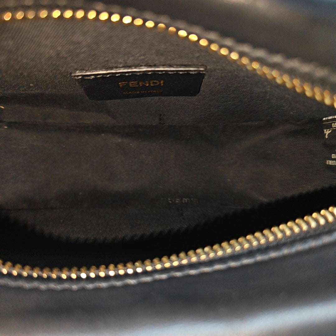 Coated Canvas Crossbody Bag Mini Brown