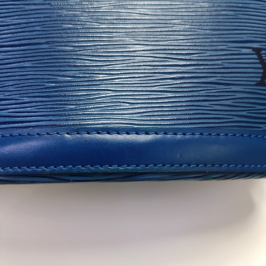 Authenticated pre-owned  Saint Jacques PM Epi Blue - Top Handle Bag at Looply