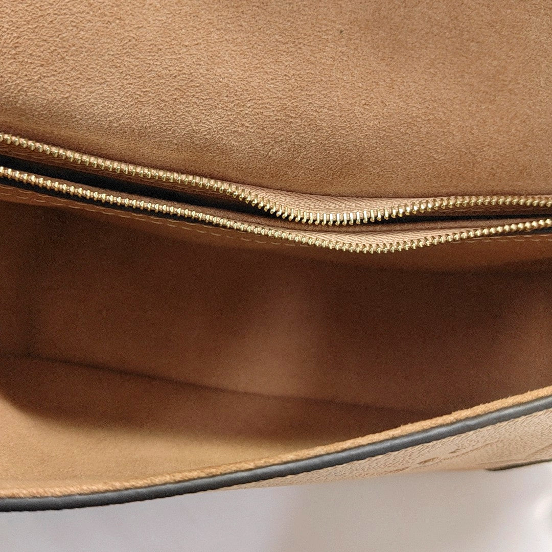 DIANE PM Monogram Calfskin Brown