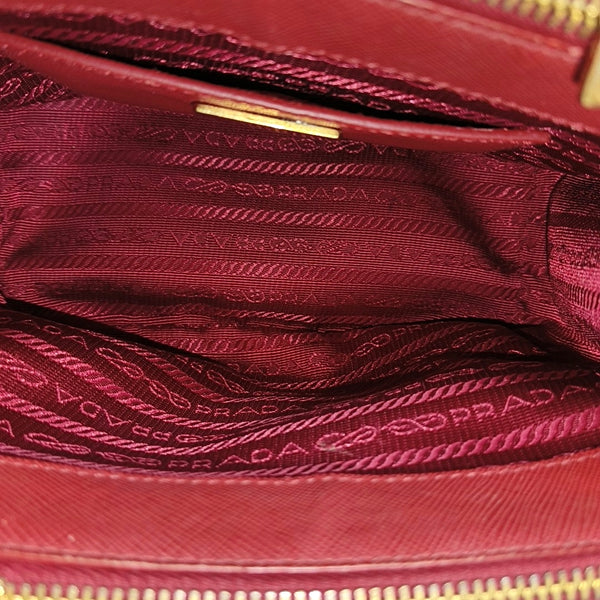 Galleria Super Mini Saffiano Calfskin Red
