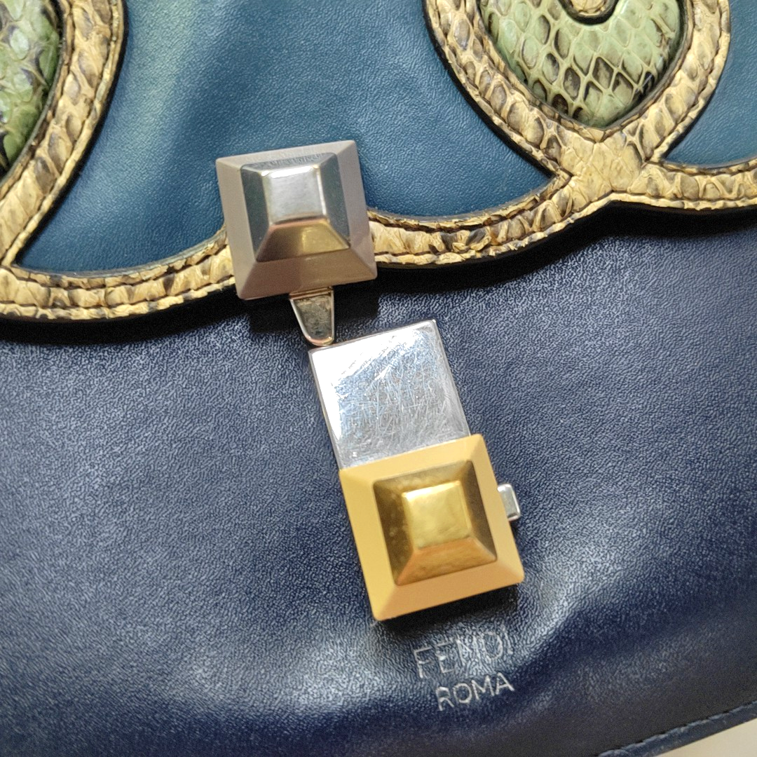 Authenticated pre-owned  Kan I Small Calfskin Multicolor - Shoulder Bag at Looply