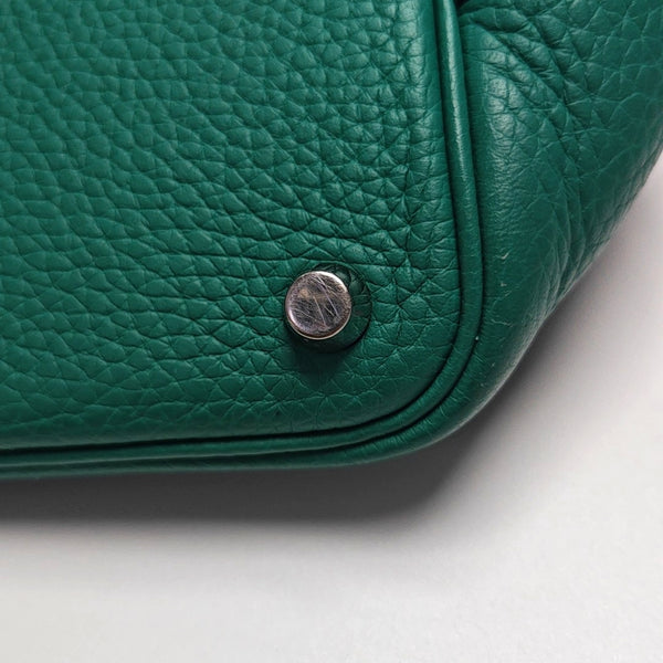 Authenticated pre-owned  Picotin Lock 18 Clemence Green - Top Handle Bag at Looply