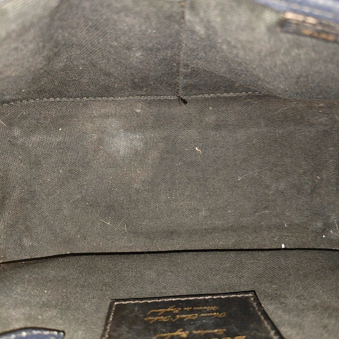 The Banner Small Calfskin Blue