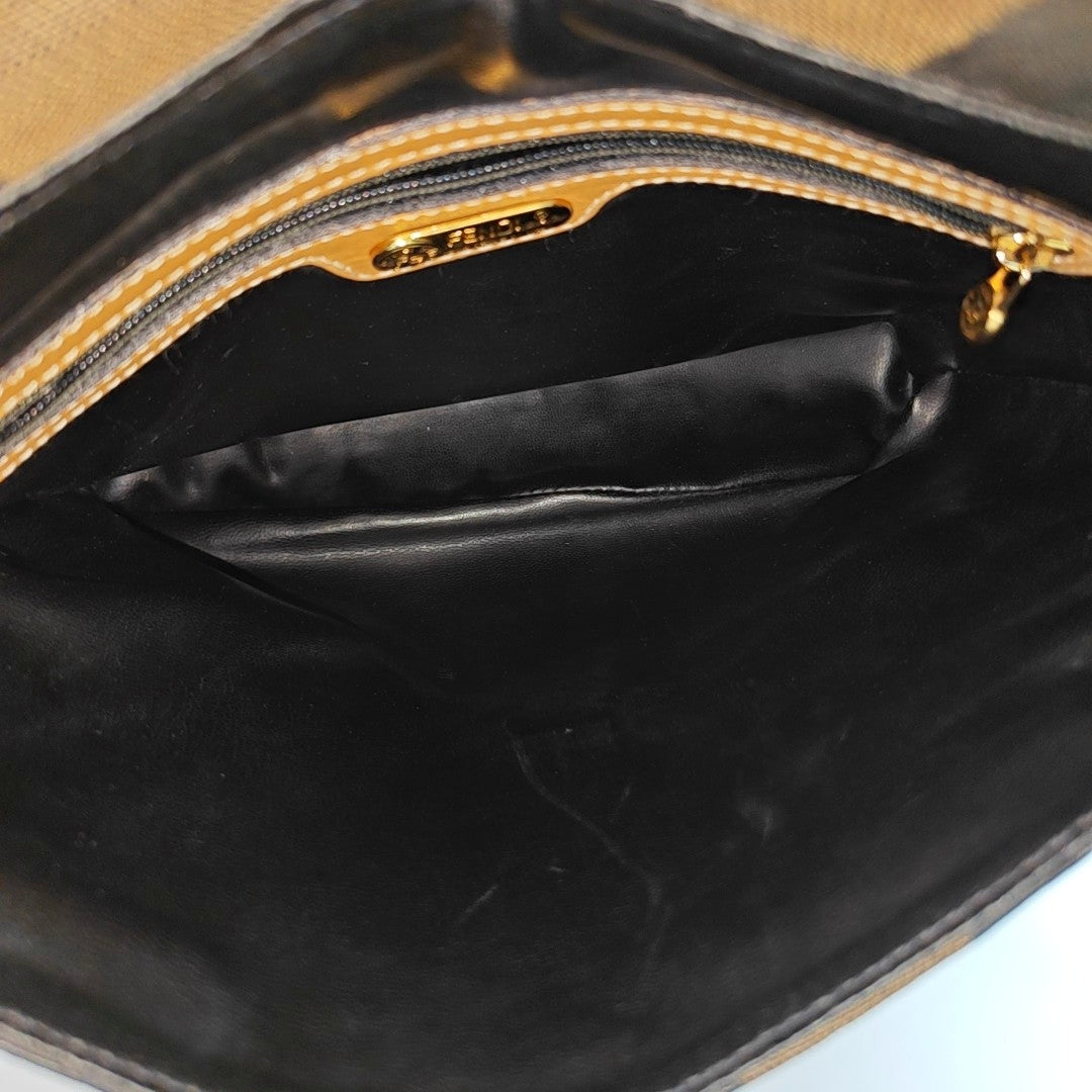Coated Canvas Shoulder Bag Multicolor